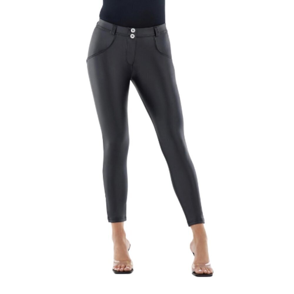 Freddy Wr.Up Womens Xlarge Shaping Effect Black Low Rise Pant